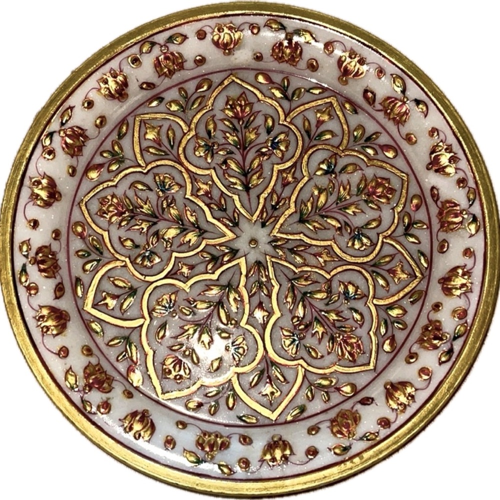 Gold Leaf Work On Marble From Royal City Of Jaipur